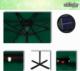 Stilista ZIELONY PARASOL OGRODOWY 3,5 M LED Z KORBKĄ Unw 3