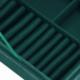 Springos Szkatułka na biżuterię 28x19,5x7 cm zielony, welurowy organizer z 17 przegródkami UNIWERSALNY 17