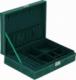 Springos Szkatułka na biżuterię 28x19,5x7 cm zielony, welurowy organizer z 17 przegródkami UNIWERSALNY 21