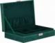 Springos Szkatułka na biżuterię 28x19,5x7 cm zielony, welurowy organizer z 17 przegródkami UNIWERSALNY 25