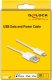 Kabel USB Delock USB-A - Lightning 1 m Biały (83000) 3