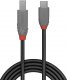 Kabel USB Lindy USB-C - USB-B 3 m Czarny (36668) 2