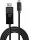 Kabel USB Lindy USB-C - DisplayPort 2 m Czarny (43342) 2