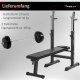 Movit Ławka Fitness czarna + zestaw hantli 30 kg 2