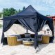 Instent INSTENT PRO Namiot ogrodowy 3 x 3 m, czarny + 4 boki 6