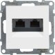 Legrand SUNO Gniazdo komputerowe podwójne RJ45 kat 6 UTP białe 721153 2