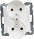 Legrand SUNO Gniazdo podwójne 2x2P+Z białe 16A 250V zaciski śrubowe 721191 2