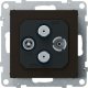 Legrand SUNO Gniazdo antenowe TV-R-2xSAT końcowe 1,5dB czarne 721470 1