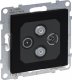 Legrand SUNO Gniazdo antenowe TV-R-2xSAT końcowe 1,5dB czarne 721470 2