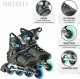 Rolki Nils Extreme NA14217 rekreacyjne czarne r. 43 4