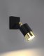 Kinkiet Sollux Sollux Nero SL.1069 kinkiet lampa ścienna 1X40W GU10 czarny/złoty 1