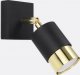 Kinkiet Sollux Sollux Nero SL.1069 kinkiet lampa ścienna 1X40W GU10 czarny/złoty 1