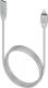 Kabel USB Beeyo USB-A - Lightning 1 m Srebrny (GSM024921) 1
