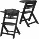 KinderKraft Drewniane Krzesełko do karmienia 2w1 Enock Black 1