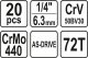 Zestaw narzędzi Yato ZESTAW NARZĘDZIOWY 1/4'''' 20 CZĘŚCI XS 5
