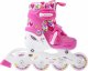 Rolki SMJ sport Combo Hearts z wymienną płozą regulowane różowe r. 30-33 1