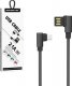 Kabel USB Somostel USB-A - microUSB 1 m Czarny (25736) 2