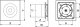 AWENTA Wentylator łazienkowy dwubiegunowy Loop fi100 42/70m3/h 4/6W 230V biały Awenta WL100 7
