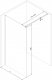Mexen Mexen Kioto ścianka prysznicowa 70 x 200 cm, transparent/szron 8 mm, czarny - 800-070-101-70-35 8