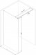 Mexen Mexen Kioto ścianka prysznicowa 70 x 200 cm, lustro 8 mm, czarny - 800-070-101-70-50 6