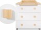 My Sweet Baby Komoda niemowlęca z przewijakiem Leonardo biało-drewniana 5