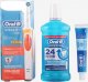 Szczoteczka Oral-B Szczoteczka rotacyjna Vitality CrossAction Pomarańczowa + Pasta + Płyn do płukania 1