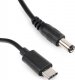 Kabel USB Spacetronik USB-C - DC 5.5 mm 1 m Czarny (PS_UCDC_210_55_010) 1