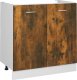 Zlewozmywak vidaXL vidaXL Szafka pod , przydymiony dąb, 80x46x81,5 cm 1