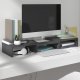 vidaXL vidaXL Podstawka na monitor, szara, 60x24x10,5 cm, lite drewno sosnowe 1