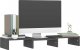 vidaXL vidaXL Podstawka na monitor, szara, 60x24x10,5 cm, lite drewno sosnowe 7