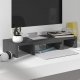 vidaXL vidaXL Podstawka na monitor, szara, 60x24x10,5 cm, lite drewno sosnowe 8