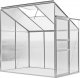 WideShop TUNEL SZKLARNIA ALUMINIOWA PRZYŚCIENNA 192x127x202 2