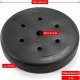 Maxxiva MAXXIVA Zestaw obciążników 2 x 15 kg, cement, czarny 5