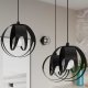 Lampa wisząca Sollux Lighting Lampa wisząca TULOS 1 czarna himp 6