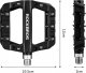 RockBros Pedały rowerowe RockBros 2017-12CBK platformowe nylon Czarne 3
