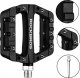 RockBros Pedały rowerowe RockBros 2017-12CBK platformowe nylon Czarne 6