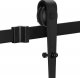 Springos System do drzwi przesuwnych 200 cm prowadnica do 100 kg, barn door z ozdobnymi okuciami stal czarny UNIWERSALNY 4