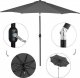Springos Parasol ogrodowy składany 300 cm duży na balkon ciemnoszary UNIWERSALNY 9