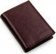 Solier Accessories Elegancki skórzany męski portfel SOLIER SW01 bordowy 1