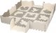 Springos Mata piankowa 120x120 cm zwierzaki puzzle dla dzieci szaro-beżowe pianka EVA UNIWERSALNY 9