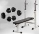 Movit Ławka Fitness biała + zestaw hantli 60 kg 3