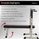 Movit Ławka Fitness biała + zestaw hantli 60 kg 8