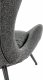 Halmar WNĘTRZARSKIE ATLANTIS fotel wypoczynkowy antracytowy / czarny 7