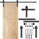 Springos System do drzwi przesuwnych 183 cm prowadnica z ozdobnymi okuciami do 100 kg, barn door stal czarny UNIWERSALNY 1