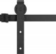 Springos System do drzwi przesuwnych 183 cm prowadnica z ozdobnymi okuciami do 100 kg, barn door stal czarny UNIWERSALNY 12
