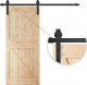 Springos System do drzwi przesuwnych 183 cm prowadnica z ozdobnymi okuciami do 100 kg, barn door stal czarny UNIWERSALNY 5