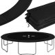 Springos Osłona na sprężyny z siatką do trampoliny wewnętrzną 8FT 244/250/252 cm czarna UNIWERSALNY 14