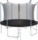 Springos Osłona na sprężyny z siatką do trampoliny wewnętrzną 8FT 244/250/252 cm czarna UNIWERSALNY 17