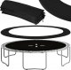Springos Osłona na sprężyny z siatką do trampoliny wewnętrzną 8FT 244/250/252 cm czarna UNIWERSALNY 21
