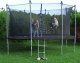 Springos Osłona na sprężyny z siatką do trampoliny wewnętrzną 8FT 244/250/252 cm czarna UNIWERSALNY 23